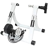 PedalPro MK II Adjustable Magnetic Bicycle Turbo Trainer - White
