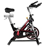 JLL IC400 PRO Indoor Cycling Exercise Bike, Direct Belt Driven 22kg Flywheel, Magnetic Resistance, 3-Piece Crank, 7-Function Monitor, Heart Rate Band Compatible, Adjustable Seat, 12 Months Warranty
