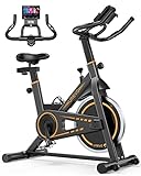 UREVO 10kg Flywheel Indoor Exercise Bikes for Home Use with 260LBS Weight Capacity, Cycling Stationary Bike Fitness for Home Training with Comfortable Seat