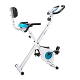 Capital Sports Azura M2 Folding Exercise Bike, Cross Trainer Exercise Equipment for Home Use, Magnetic Stationary Folding Bike for Women & Men Workout, Indoor Bikes Cycling Machine w/Tablet Holder