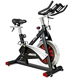 JOROTO X2 Exercise Bike for Home Use - 136kg Weight Capacity & Magnetic Resistance &16kg Flywheel & Belt Drive Indoor Cycling Bike