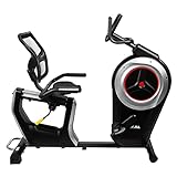 JLL RE600 Pro Recumbent Exercise Bike, 6kg One-Way Flywheel, Electronic Magnetic Resistance Recumbent Bike. App Compatible, Seat Adjustments, LCD Monitor. 12 Months Warranty