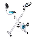 Capital Sports Azura M2 Folding Exercise Bike, Cross Trainer Exercise Equipment for Home Use, Magnetic Stationary Folding Bike for Women & Men Workout, Indoor Bikes Cycling Machine w/Tablet Holder