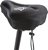 KTS KT-Sports Bike Seat Cushion Cover, Gel Padded Bicycle Seat Covers Cushion for Bicycle Saddles, Comfortable Gel Bike Replacement, Compatible with Peloton, Stationary and Exercise Bikes